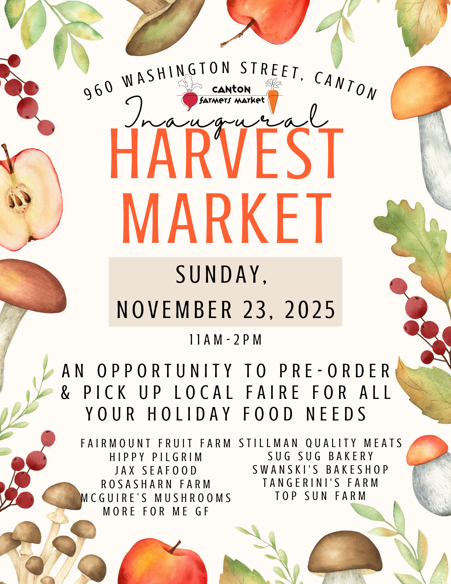 Canton Harvest Market Flyer