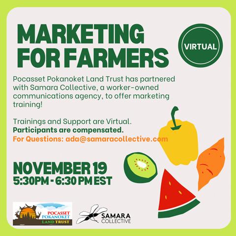 Marketing for Farmers graphic